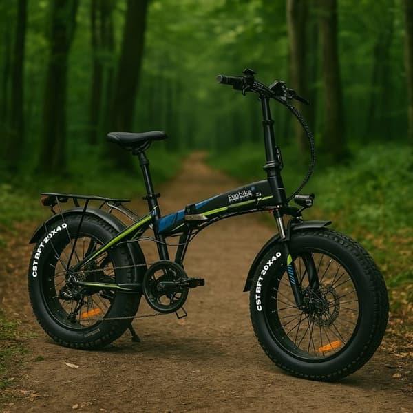 Elcykel EVOBIKE ROME – Fällbar MTB 20" - 250W - Batteri 360Wh - Upp till 60 km räckvidd
