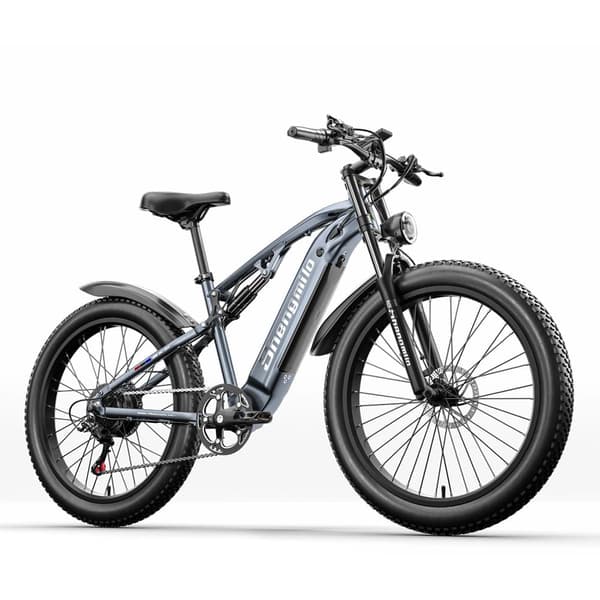 Elektrisk cykel Shengmilo MX05 48V 17,5AH batteri  1000W motor 26 * 3,0 tum fettdäck hydraulisk skivbroms