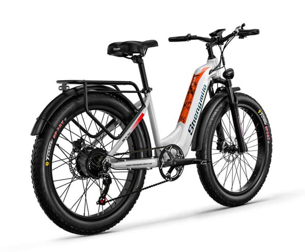 Shengmilo MX06 Elektrisk cykel 1000W motor 48V 17.5AH batteri 90KM räckvidd Hydraulisk skivbroms 26 * 3.0 tum fettdäck