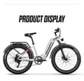 Miniatyrbild 9 av 11: Shengmilo MX06 Elektrisk cykel 1000W motor 48V 17.5AH batteri 90KM räckvidd Hydraulisk skivbroms 26 * 3.0 tum fettdäck