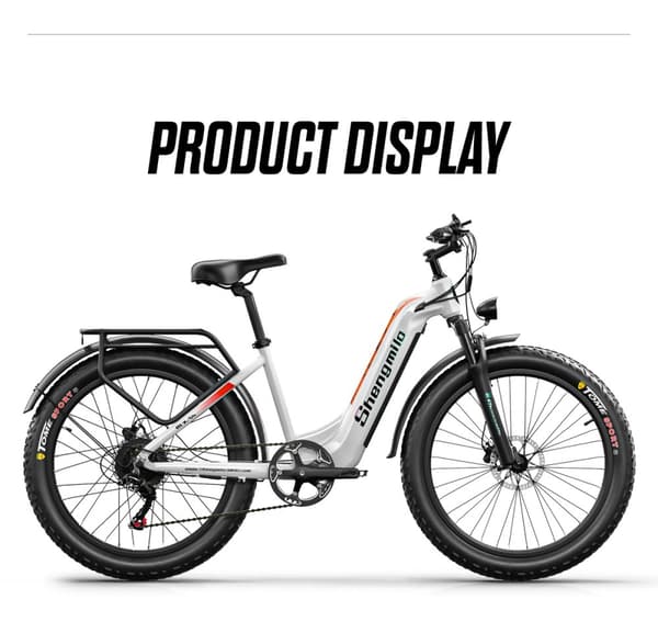 Shengmilo MX06 Elektrisk cykel 1000W motor 48V 17.5AH batteri 90KM räckvidd Hydraulisk skivbroms 26 * 3.0 tum fettdäck