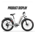 Miniatyrbild 10 av 11: Shengmilo MX06 48V 17.5AH batteri 1000W motor 48V 17.5AH batteri 90KM räckvidd Hydraulisk skivbroms 26 * 3.0 tum fettdäck Elektrisk cykel