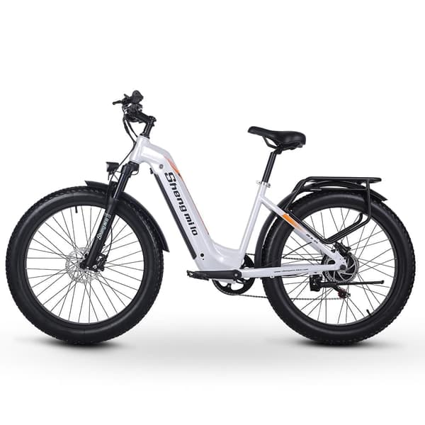 Shengmilo MX06 48V 17.5AH batteri 1000W motor 48V 17.5AH batteri 90KM räckvidd Hydraulisk skivbroms 26 * 3.0 tum fettdäck Elektrisk cykel
