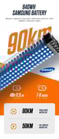 Miniatyrbild 9 av 11: Shengmilo MX06 Pro 2*1000W motor 48V 17.5AH batteri 45KM / H hastighet 90KM räckvidd 26 * 3.0 tum fett däck elektrisk cykel