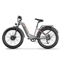 Miniatyrbild 2 av 11: Shengmilo MX06 Pro 2*1000W motor 48V 17.5AH batteri 45KM / H hastighet 90KM räckvidd 26 * 3.0 tum fett däck elektrisk cykel