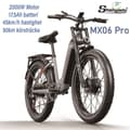 Miniatyrbild 1 av 11: Shengmilo MX06 Pro 45KM/H hastighet 90KM räckvidd 48V 17.5AH batteri 2*1000W motor 26 * 3.0 tum fett däck elektrisk cykel