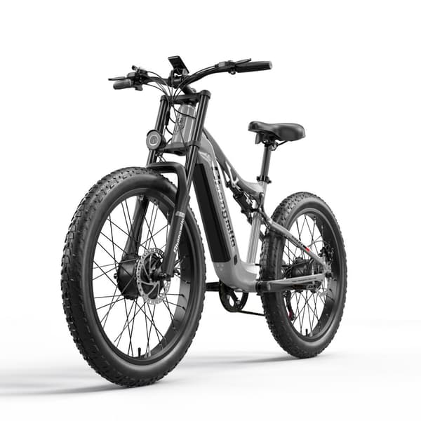 Shengmilo S600 48V 17.5AH batteri, 1000W*2 motorer, 45 km/h, 75 km räckvidd, 26*3.0 breda däck, dubbla motorer, elcykel för vuxna