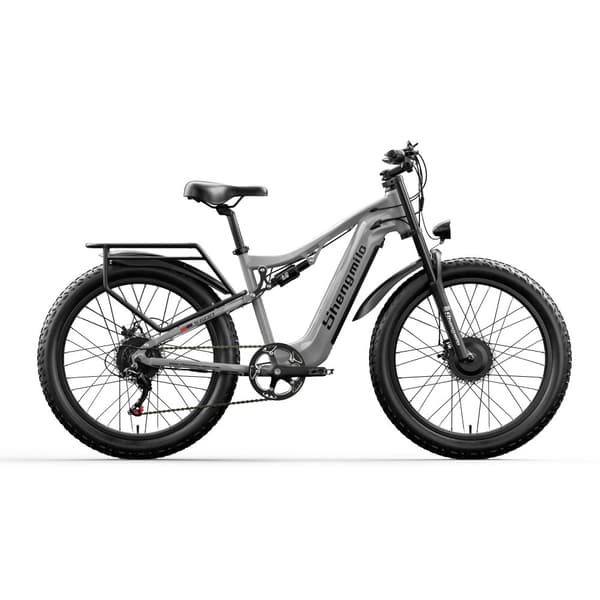 Shengmilo S600 48V 17.5AH batteri, 45 km/h, 1000W*2 motorer, 75 km räckvidd, 26*3.0 breda däck, dubbla motorer, elcykel för vuxna