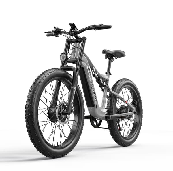 Shengmilo S600 45 km/h, 48V 17.5AH batteri, 75 km räckvidd, 1000W*2 motorer, 26*3.0 breda däck, dubbla motorer, elcykel för vuxna