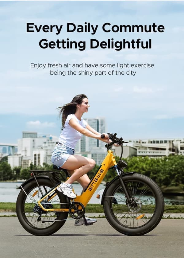 ENGWE E26 250W Motor 16AH, 25km/h Hastighet 140km Räckvidd, 26*4.0 Inch Bucket Däck Vuxen E-Bike