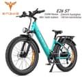 Miniatyrbild 1 av 11: ENGWE E26 ST 250W motor 16AH batteri, 25km / h hastighet 140km räckvidd, 26 * 4.0 tum bucket däck vuxen elektrisk cykel-blå grön