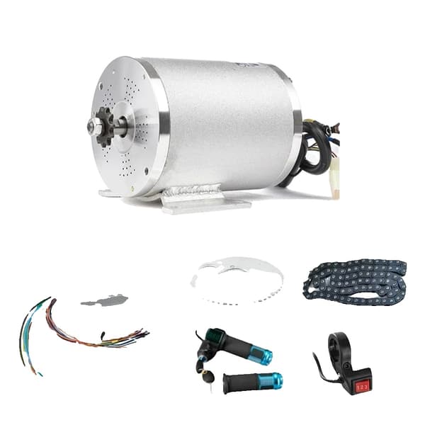 Elektrisk børsteløs motor, 3000W effekt, 72V spænding,48V 2000W LED