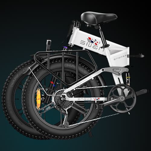 ENGWE Engine X 250 Watt Motor, 13AH Batteri, 25km/h Hastighet, 120km Räckvidd, 20*4.0 Inch Fat Däck Vuxen Hopfällbar Elektrisk Cykel