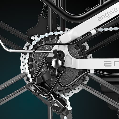 ENGWE Engine X 250 Watt Motor, 13AH Batteri, 25km/h Hastighet, 120km Räckvidd, 20*4.0 Inch Fat Däck Vuxen Hopfällbar Elektrisk Cykel