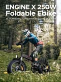 Miniatyrbild 2 av 11: ENGWE Engine X 250 Watt Motor, 13AH Batteri, 25km/h Hastighet, 120km Räckvidd, 20*4.0 Inch Fat Däck Vuxen Hopfällbar Elektrisk Cykel