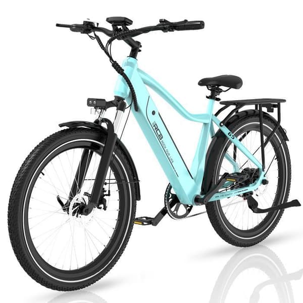 Elcykel 27,5" RCB G5 – E-Bike 250W, 7 växlar, avtagbart batteri 36V 10.4Ah, NFC-kontroll &amp; APP - Blå