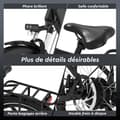 Miniatyrbild 4 av 6: Elcykel 27,5" RCB G5 – E-Bike 250W, 7 Växlar, Avtagbart Batteri 36V 10,4Ah, NFC &amp; APP Kontroll - Svart