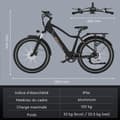 Miniatyrbild 5 av 6: Elcykel 27,5" RCB G5 – E-Bike 250W, 7 Växlar, Avtagbart Batteri 36V 10,4Ah, NFC &amp; APP Kontroll - Svart