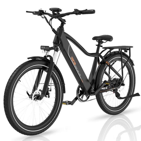 Elcykel 27,5" RCB G5 – E-Bike 250W, 7 Växlar, Avtagbart Batteri 36V 10,4Ah, NFC &amp; APP Kontroll - Svart