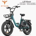 Miniatyrbild 1 av 11: ENGWE L20 Boost 250W motor, 20AH batteri, 25km/h hastighet, 126km räckvidd, 20*4.0 tum fett däck vuxen elektrisk cykel