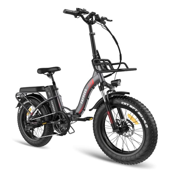 Elcykel, Fafrees F20 Max, 20*4.0 Stor Däck, 22.5Ah Samsung cell Batteri 48V 500W Motor Räckvidd 100-160km, Grå