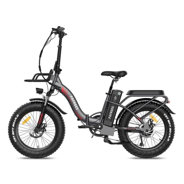 Elcykel, Fafrees F20 Max, 20*4.0 Stor Däck, 22.5Ah Samsung cell Batteri 48V 500W Motor Räckvidd 100-160km, Grå