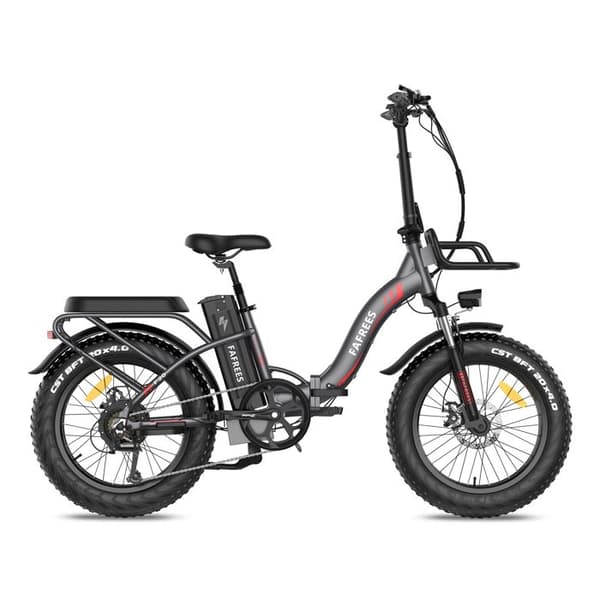 Elcykel, Fafrees F20 Max, 20*4.0 Stor Däck, 22.5Ah Samsung cell Batteri 48V 500W Motor Räckvidd 100-160km, Grå