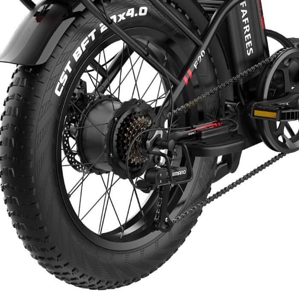 Elcykel FAFREES F20 MAX 500W 48V 22,5Ah max 45km/h Svart med Gåva Pump