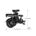Miniatyrbild 4 av 4: ENGWE T14 EU - Elcykel - Hjul 14" - Motor 250W - Batteri 48V 10Ah 480Wh - Skivbromsar - Blå