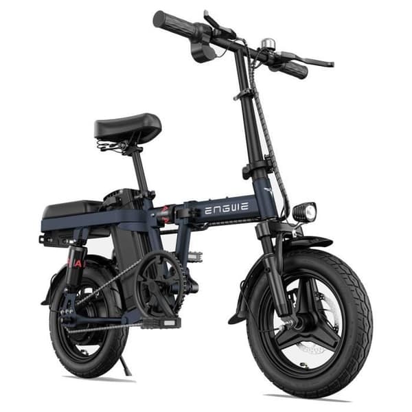 ENGWE T14 EU - Elcykel - Hjul 14" - Motor 250W - Batteri 48V 10Ah 480Wh - Skivbromsar - Blå