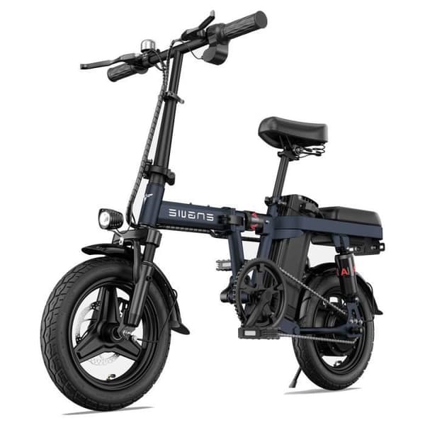 ENGWE T14 EU - Elcykel - Hjul 14" - Motor 250W - Batteri 48V 10Ah 480Wh - Skivbromsar - Blå