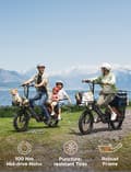 Miniatyrbild 6 av 11: ENGWE LE20 19.2AH batteri, 25km/h hastighet,250W motor,  180km räckvidd, 20*3.0 tum däck elcykel för vuxna