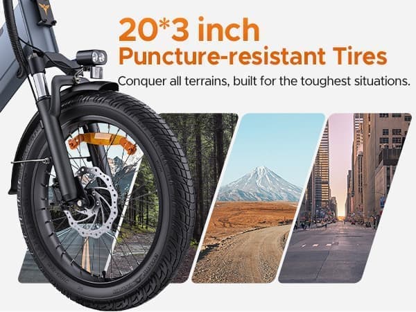 ENGWE LE20 19.2AH batteri, 25km/h hastighet,250W motor,  180km räckvidd, 20*3.0 tum däck elcykel för vuxna