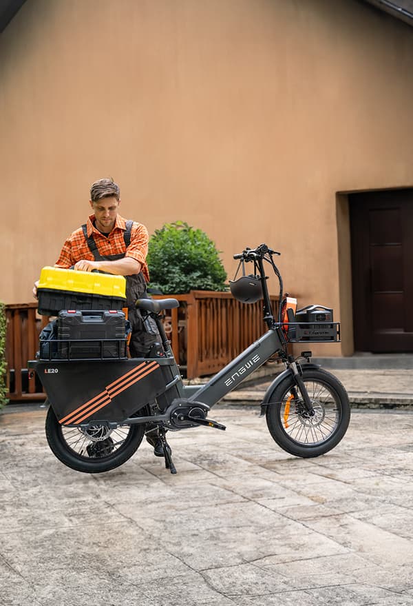 ENGWE LE20 19.2AH batteri, 25km/h hastighet,250W motor, 180km räckvidd, 20*3.0 tum däck elcykel för vuxna