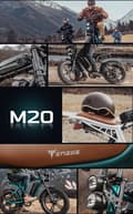 Miniatyrbild 8 av 11: ENGWE M20 13AH batteri, 45km/h hastighet, 750W motor, 75km räckvidd, 20*4.0 tum fettdäck elcykel för vuxna