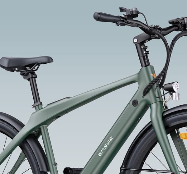 ENGWE N1 AIR 250W motor, 13AH batteri, 25km/h hastighet, 75km räckvidd, kolfiberram, 700*38C däck elcykel för vuxna