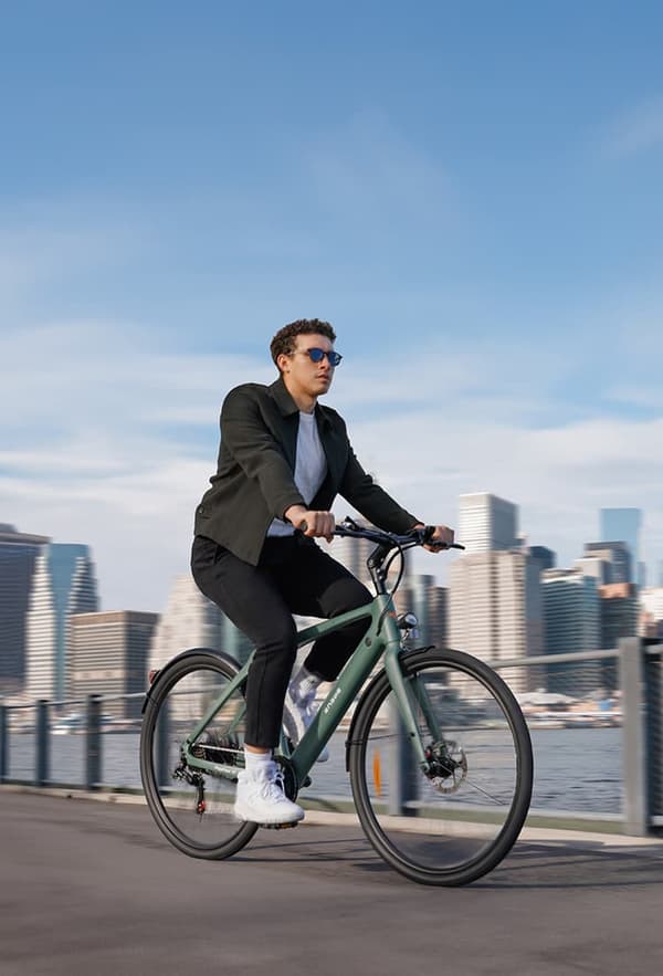 ENGWE N1 AIR 13AH batteri, 250W motor, 25km/h hastighet, 75km räckvidd, kolfiberram, 700*38C däck elcykel för vuxna