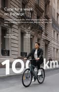 Miniatyrbild 5 av 11: ENGWE N1 AIR 25km/h hastighet, 75km räckvidd, 13AH batteri, 250W motor, kolfiberram, 700*38C däck elcykel för vuxna