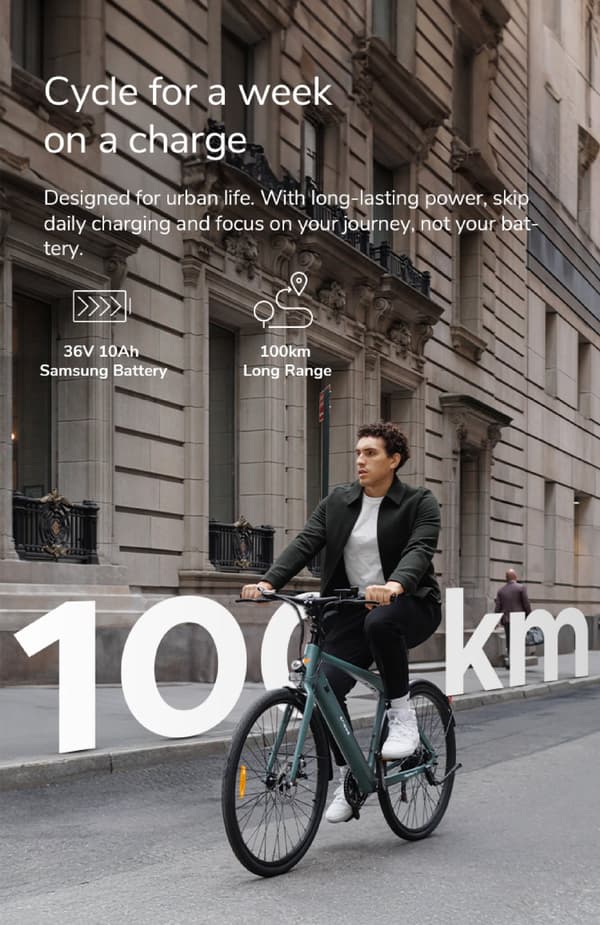 ENGWE N1 AIR 25km/h hastighet, 75km räckvidd, 13AH batteri, 250W motor, kolfiberram, 700*38C däck elcykel för vuxna