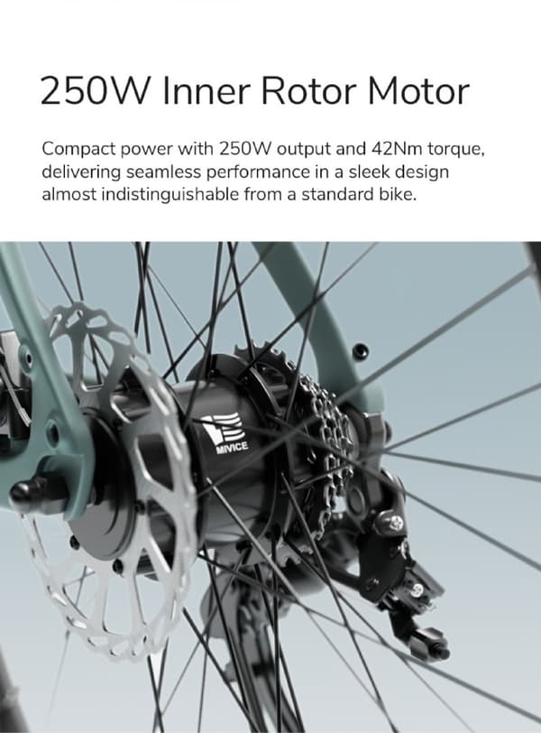 ENGWE N1 AIR ST 25km/h Hastighet, 75km Räckvidd, Kolfiberram, 13AH Batteri, 250W Motor, 700*38C Däck Elcykel för vuxna