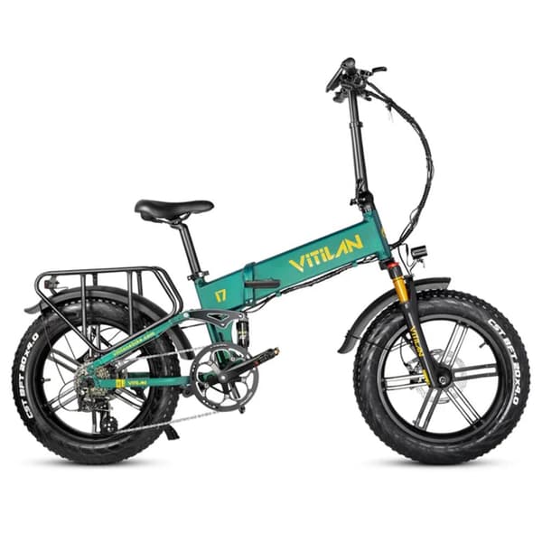 Elektrisk foldecykel VITILAN i7 Pro 3.0 - Motor 48V 750W - 20Ah Batteri - 8 gear
