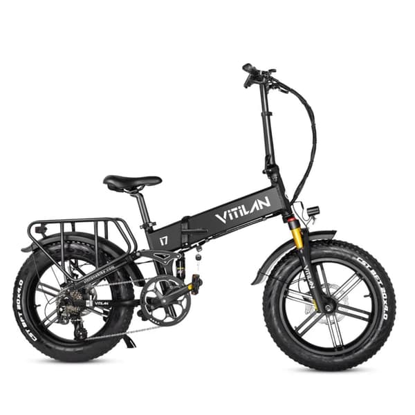 Elektrisk foldecykel VITILAN i7 Pro 3.0 - Motor 48V 750W - 20Ah Batteri - 8 gear