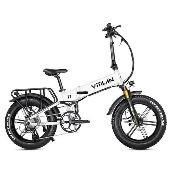 Elektrisk foldecykel VITILAN i7 Pro 3.0 - Motor 48V 750W - 20Ah Batteri - 8 gear