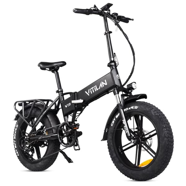 Sammenklappelig elcykel Vitilan V3 2.0 - Motor 48V 750 W - Hydrauliske skivebremser - Terrængående