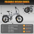 Miniatyrbillede 2 af 3: Sammenklappelig elcykel Vitilan V3 2.0 - Motor 48V 750 W - Hydrauliske skivebremser - Terrængående