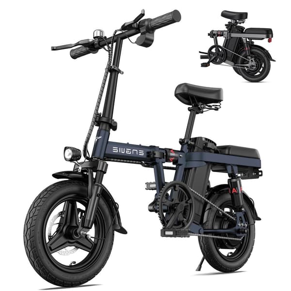 ENGWE T14 25km/h hastighet, 42km räckvidd, 10AH batteri, 250W motor, 14” däck, skivbroms, elcykel för vuxna
