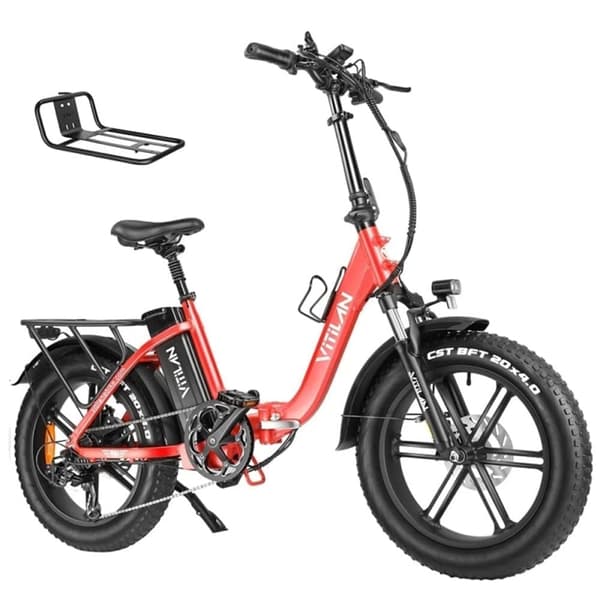 Hopfällbar Elcykel Vitilan U7 2.0 - 20" - Steg-through - Motor 48V 750W - 20Ah Batteri