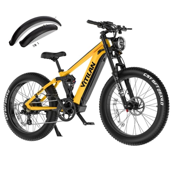 Elcykel VITILAN T7 PRO - 52V 20Ah 1040Wh Batteri - 8 Gear