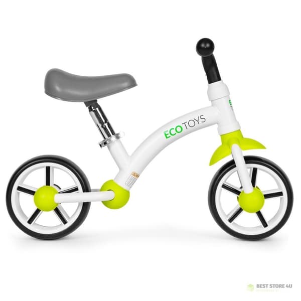 Balanscykel för barn EVA-hjul sadeljustering grön ECOTOYS