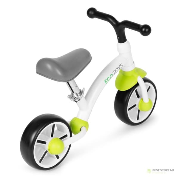Balanscykel för barn EVA-hjul sadeljustering grön ECOTOYS